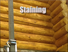  Carlisle County, Kentucky Log Home Staining